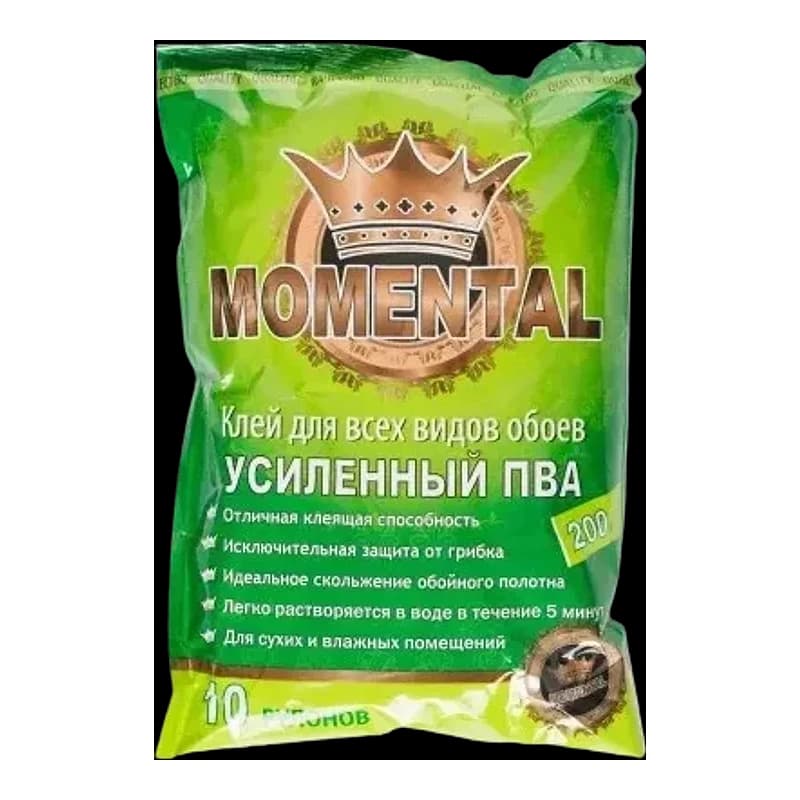 Клей для шпалер Momental, для всіх видів шпалер, 200 г