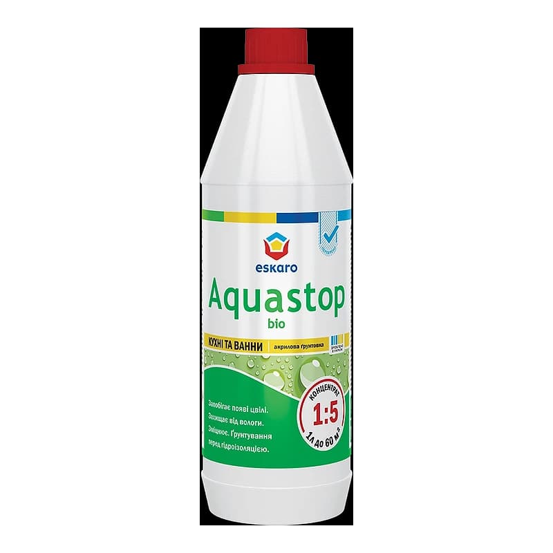 Грунтoвка AQUASTOP Bio водорозвiдна 1л 1 л