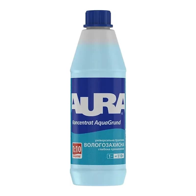 Aura Koncentrat AquaGrund — Ґрунтовка-концентрат вологозахисна, 1 л