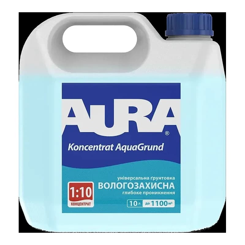 Aura Koncentrat AquaGrund — Ґрунтовка-концентрат вологозахисна, 10 л