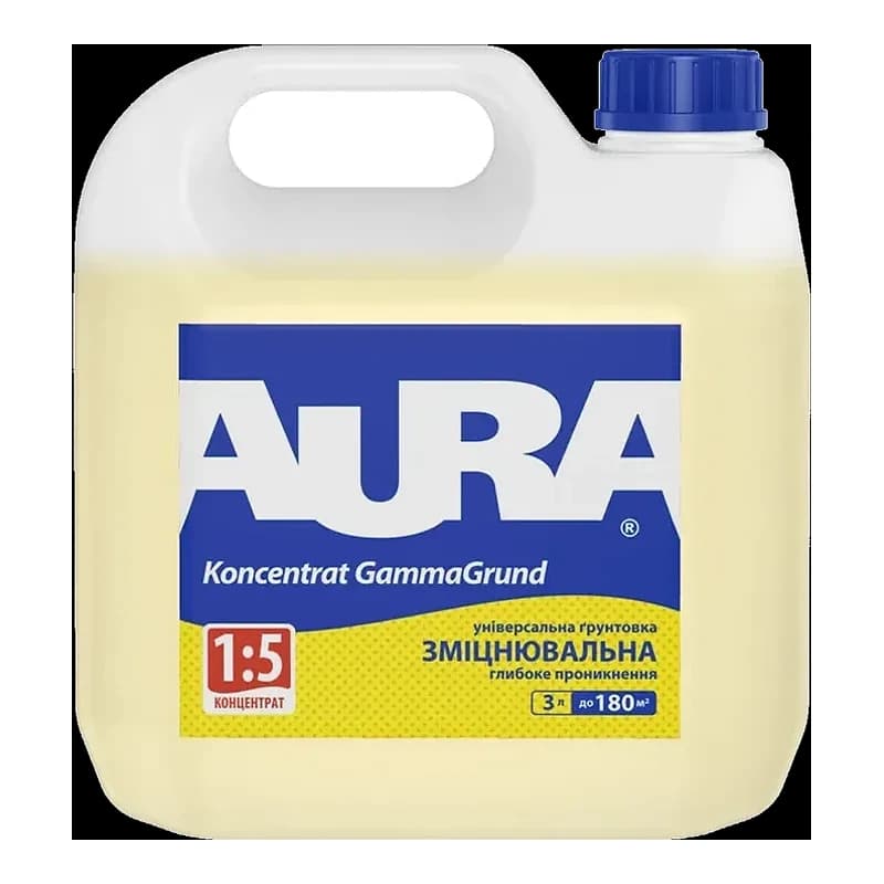 Aura Koncentrat GammaGrund — Зміцнювальна ґрунтовка-концентрат, 3 л