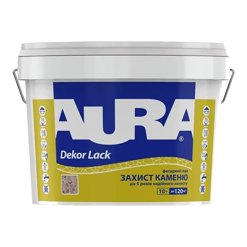 Aura Dekor Lack — Фасадний лак для каменю, 10 л
