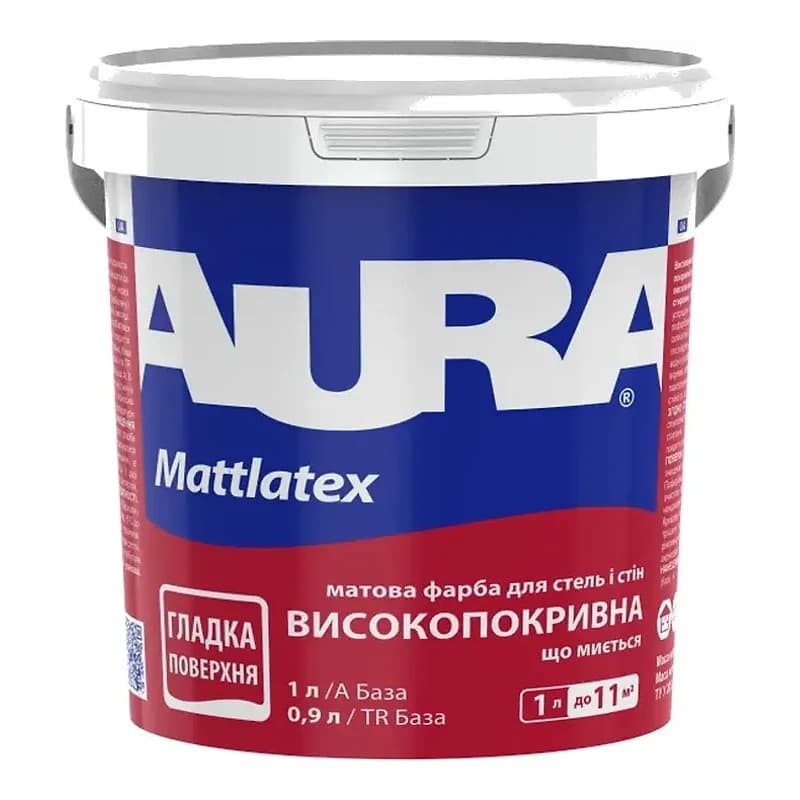 Aura Mattlatex — Матова латексна фарба для стін та стель, 1 л