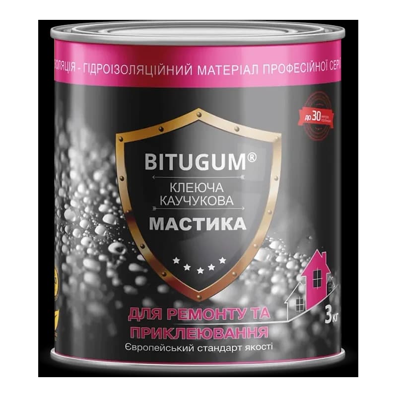 Мастика Bitugum клеюче-каучукова, 3 кг