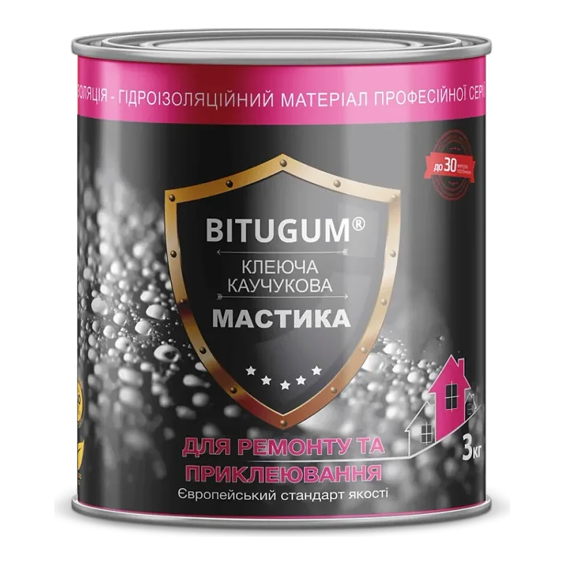 Мастика Bitugum клеюче-каучукова, 3 кг