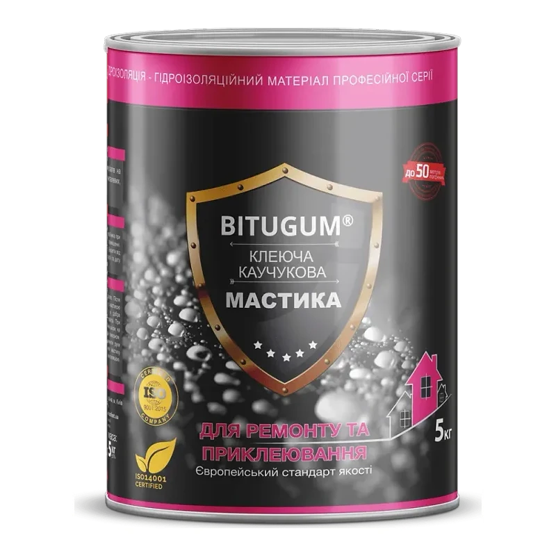 Мастика Bitugum клеюче-каучукова, 5 кг