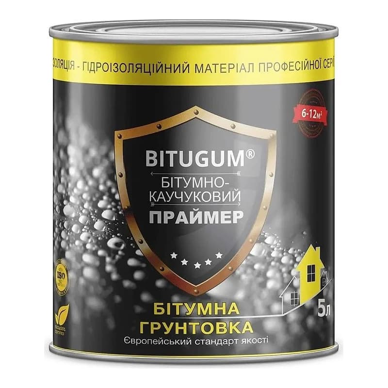 Праймер Bitugum бітумно-каучуковий, 5 л