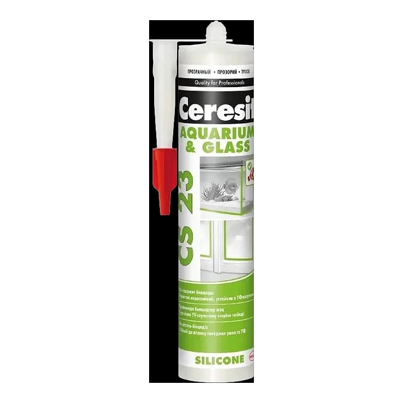 Герметик силиконовый Ceresit CS 23, прозрачный, 280 мл 0,28 л