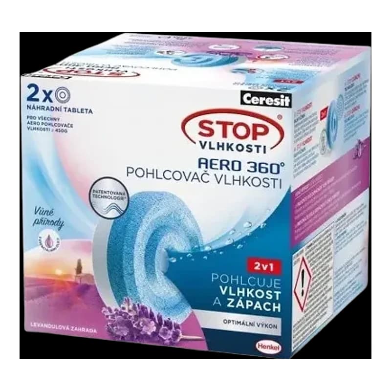 Таблетка Ceresit Stop волога Aero, лаванда, 2х450 г 0,9 кг
