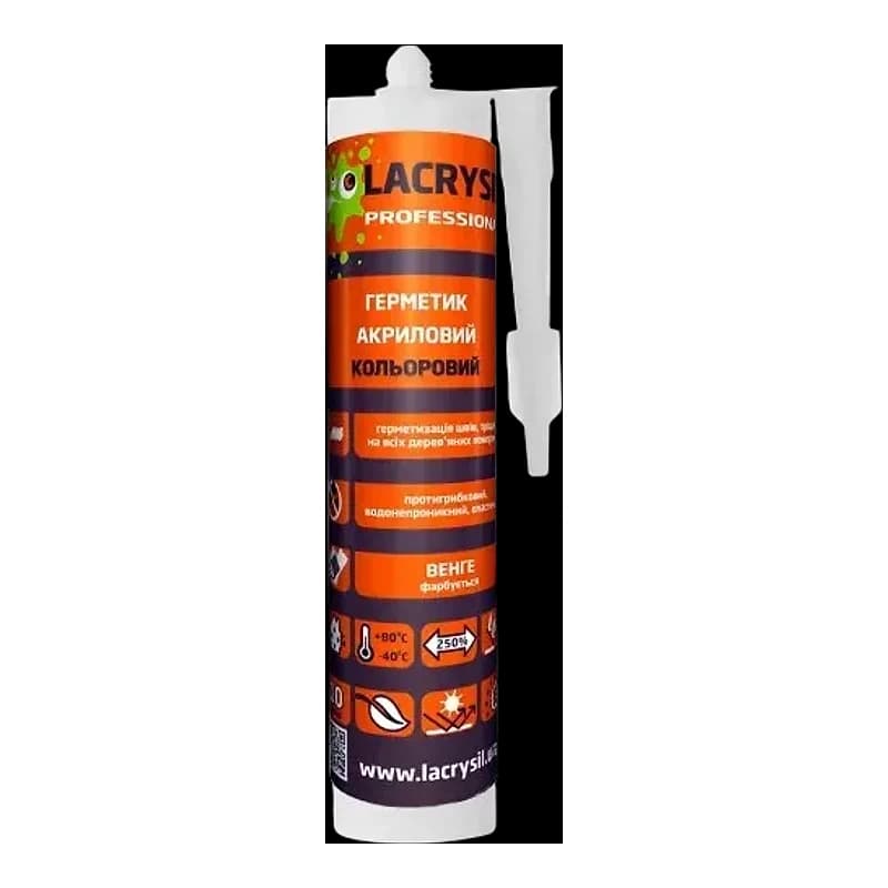 Герметик акриловый Lacrysil цветной венге 0,4 кг 400 г