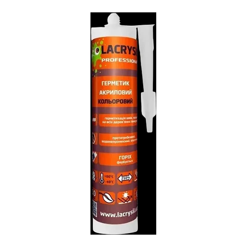 Герметик акриловий Lacrysil кольоровий горіх 0,4 кг 400 г