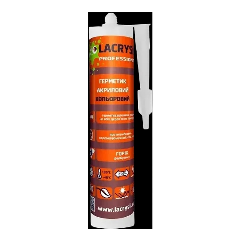 Герметик акриловий Lacrysil кольоровий горіх 0,4 кг 400 г