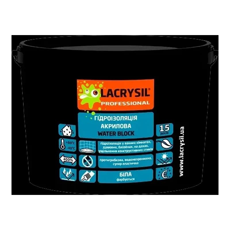 Мастика гідроізоляційна Lacrysil Water Block 3 кг