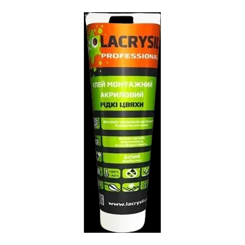 Клей монтажний акриловий Lacrysil Рідкі цвяхи білий 0,2 кг