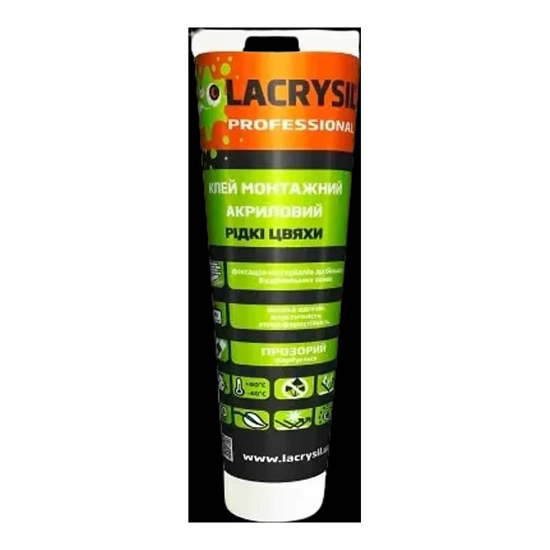 Клей монтажний акриловий Lacrysil Рідкі цвяхи прозорий 0,15 кг 150 г