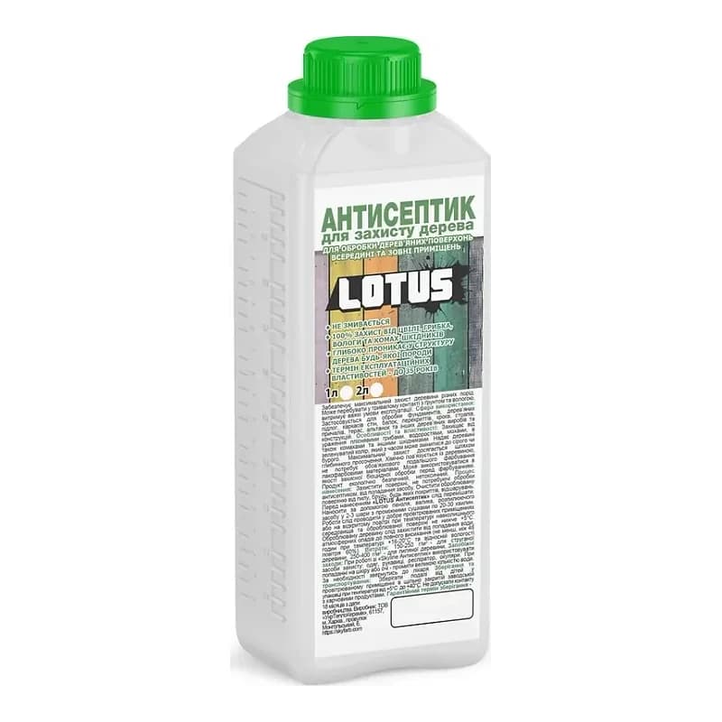 Антисептик для обробки деревини Lotus, 2 л
