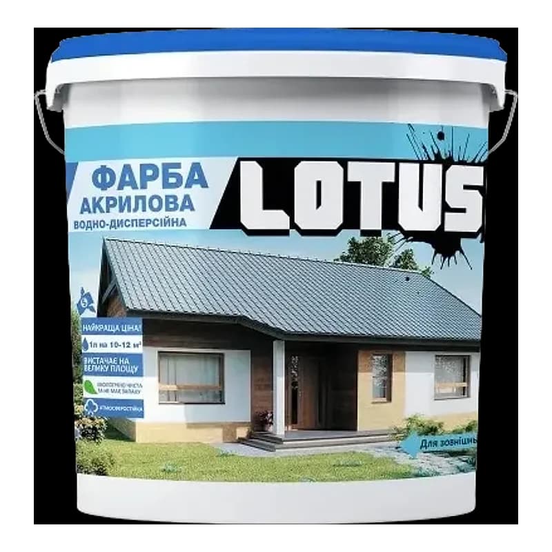 Фарба акрилова Lotus фасадна, 1 л
