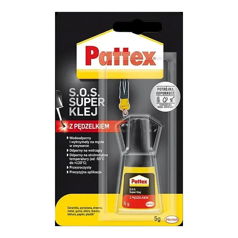 Клей Pattex Супер з пензликом, 5 г