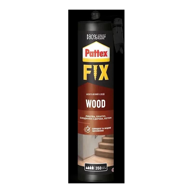 Клей монтажний Pattex FIX Wood, 385 г
