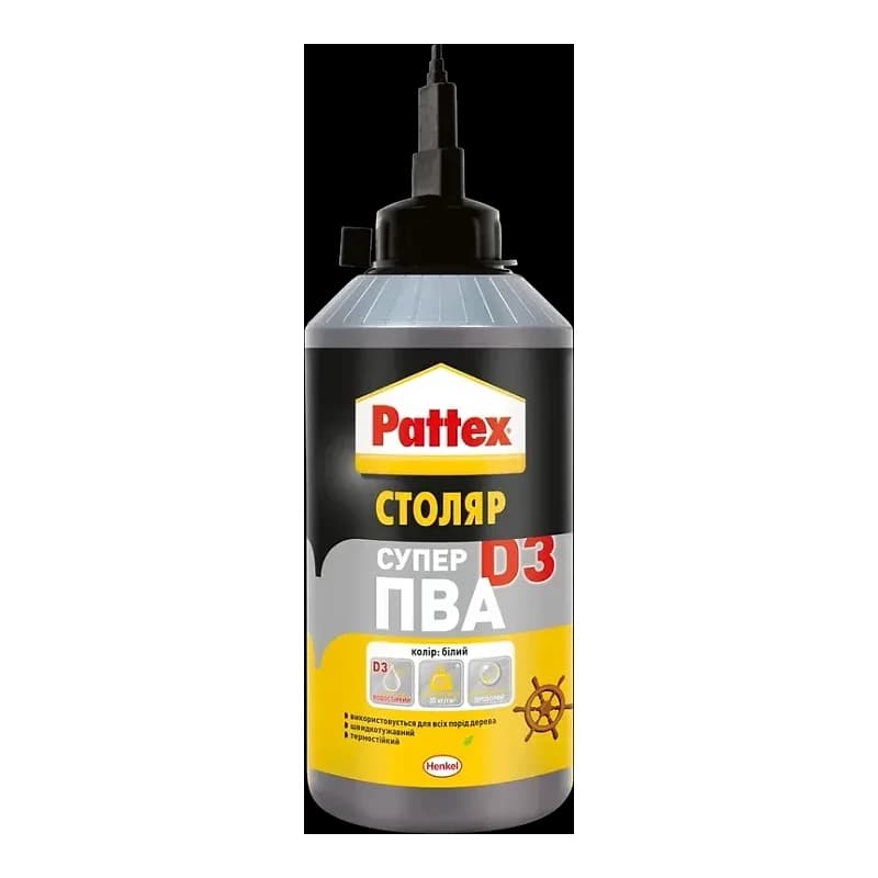 Клей Pattex Супер ПВА, Д3, 750 г 0,75 кг