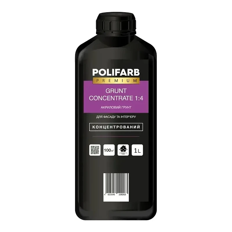 Грунт-концентрат 1:4 Polifarb, 1 л