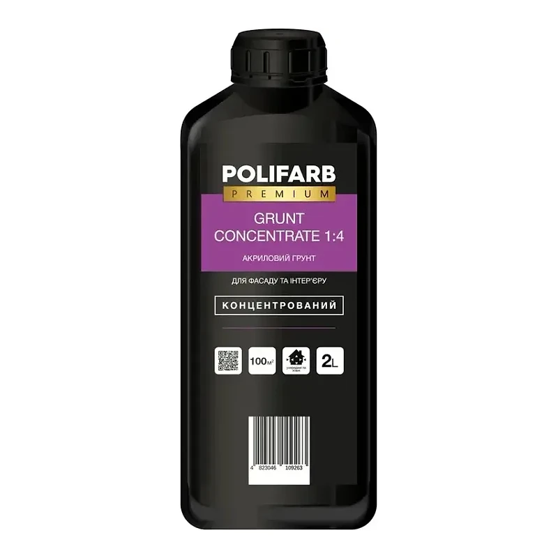 Грунт-концентрат 1:4 Polifarb, 2 л