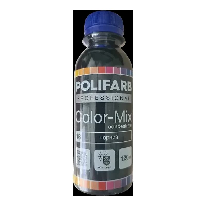 Колорант Polifarb Color Mix арт.18 чорний 0,12 л