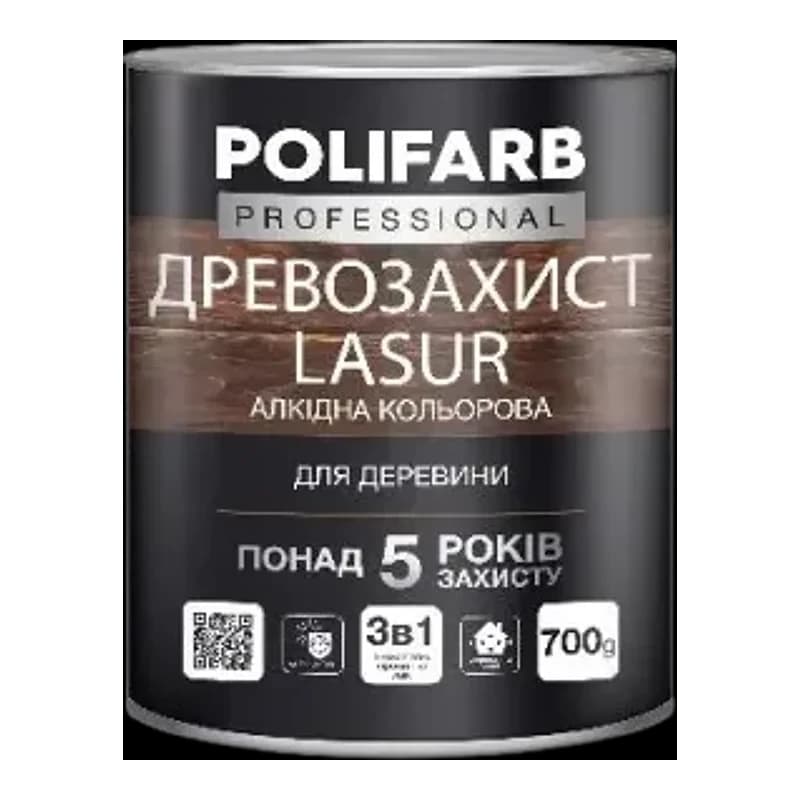 Лазур алкідна Polifarb древозахист, тік, 2,2 кг