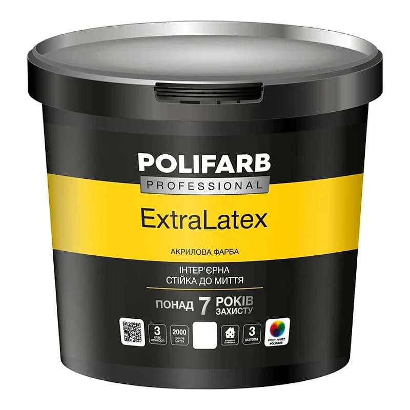 Фарба Polifarb ExtraLatex 1,4 кг