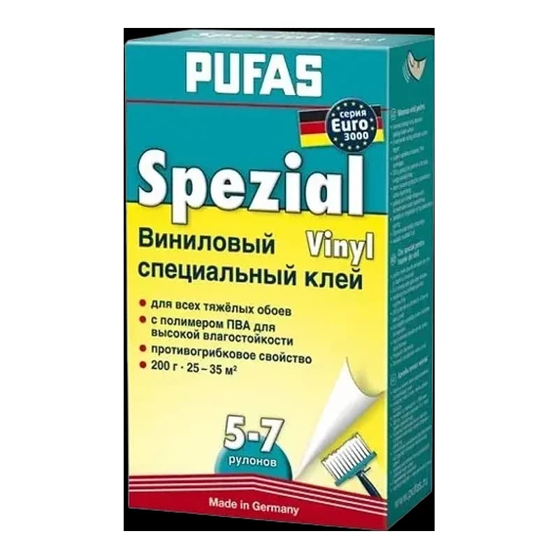 Клей для шпалер Pufas Вініл, 200 г