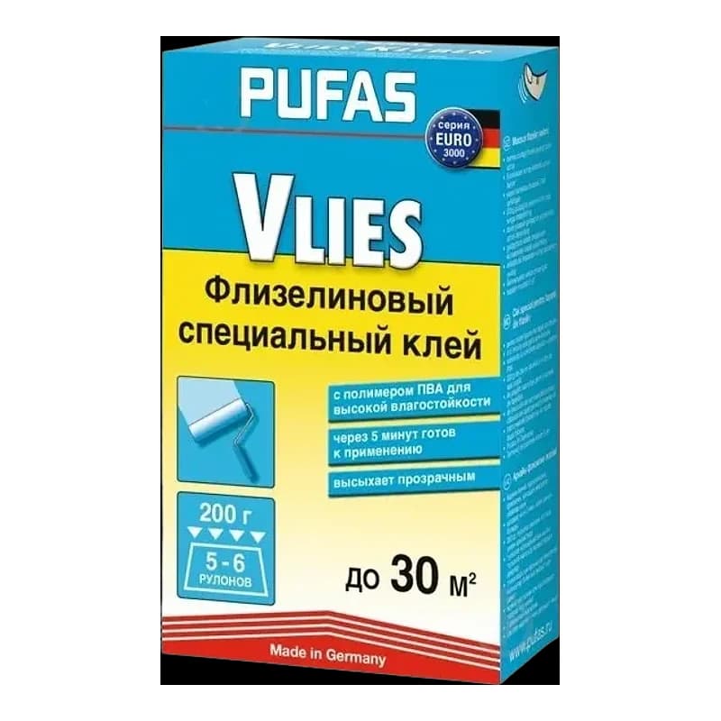 Клей для обоев Pufas Флизелин, 200 г