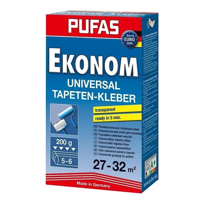 Клей для шпалер Pufas Економ, 200 г